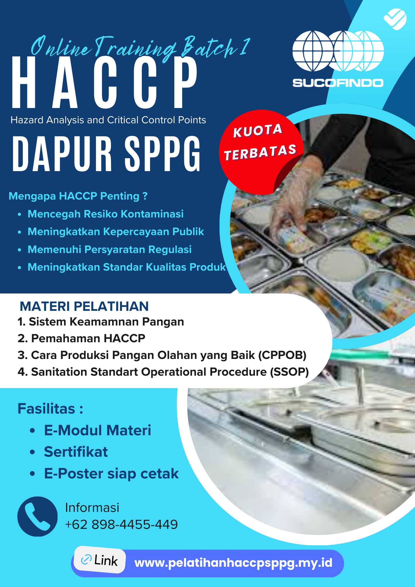 Flyer Pelatihan HACCP SPPG